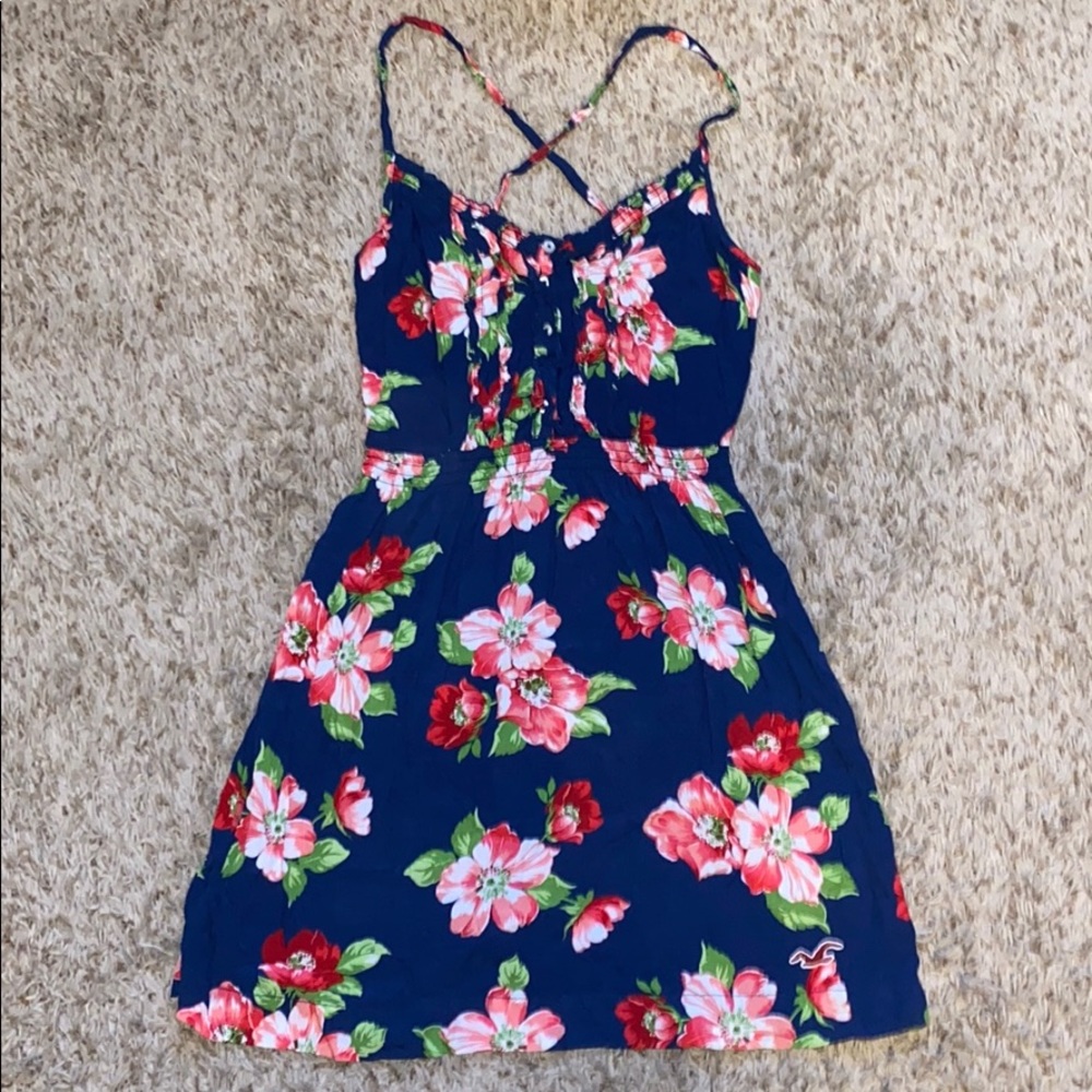Hollister razor back floral dress